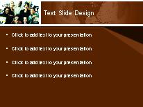 The Company 02 Brown PowerPoint Template text slide design