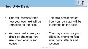 Desk Duo Sky 01 Widescreen PowerPoint Template text slide design