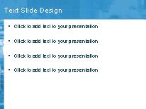 Globaltalk Blue PowerPoint Template text slide design