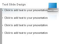 Laptop Reflection PowerPoint Template text slide design