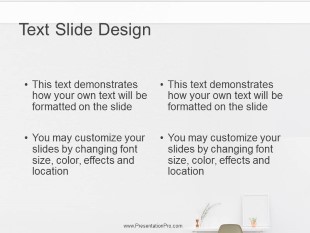 Modern Desk 02 PowerPoint Template text slide design