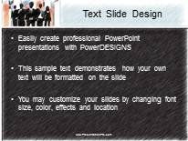 Success Stance Color Pen PowerPoint Template text slide design