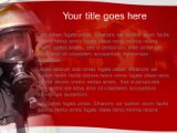 4 Alarm Fire PowerPoint Template text slide design