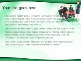 Executives Green PowerPoint Template text slide design