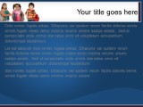 Ready For School Blue PowerPoint Template text slide design