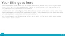 Flat Ribbon Widescreen PowerPoint Template text slide design
