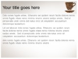 Coffee Bean Cup PowerPoint Template text slide design