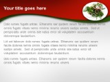 Entree Salad PowerPoint Template text slide design