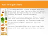 Food Pyramid Orange PowerPoint Template text slide design