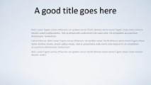 Simple Gradient Blue Widescreen PowerPoint Template text slide design