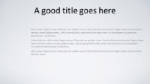 Simple Gradient Grey Widescreen PowerPoint Template text slide design