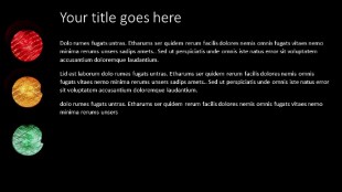 Traffic Lights Dark Widescreen PowerPoint Template text slide design