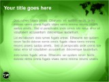 Maptech Green PowerPoint Template text slide design