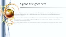Global Swirls A Widescreen PowerPoint Template text slide design