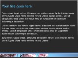 Cherry Blossom PowerPoint Template text slide design