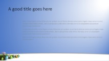 Easter Eggs In Grass Widescreen PowerPoint Template text slide design