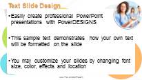 Bedside Manner Widescreen PowerPoint Template text slide design