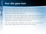 Dna Noodleballs Blue PowerPoint Template text slide design