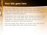 Dna Noodleballs Gold PowerPoint Template text slide design