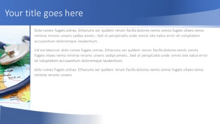 Global Listening Widescreen PowerPoint Template text slide design