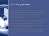Microbe Zoom Blue PowerPoint Template text slide design