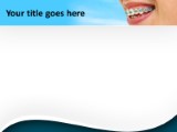 Orthodontic Braces PowerPoint Template text slide design