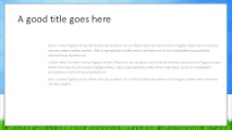 Countryside Widescreen PowerPoint Template text slide design