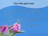 Spring Time Tulips PowerPoint Template text slide design