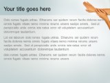 Hands So Soft PowerPoint Template text slide design