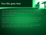 Utility Guy Green PowerPoint Template text slide design