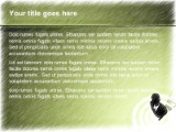 Bullseye Green color pen PowerPoint Template text slide design
