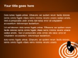 Bullseye Orange PowerPoint Template text slide design