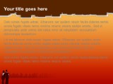 Cubist Sunset PowerPoint Template text slide design