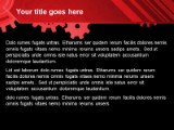 Gears Red PowerPoint Template text slide design
