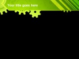 Gears Lime PowerPoint Template text slide design