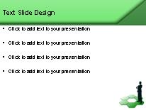 Hex Green PowerPoint Template text slide design