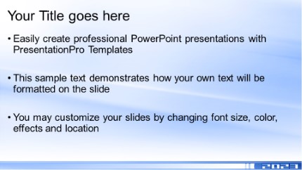 2023 Blue Block Widescreen PowerPoint Template text slide design