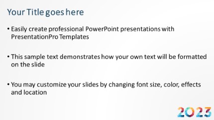 2023 Hex 01 Widescreen PowerPoint Template text slide design