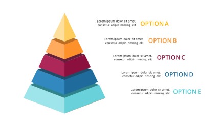 Pyramid 5 PowerPoint Infographic pptx design