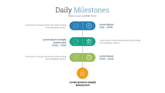 Milestones 12 PowerPoint Infographic pptx design