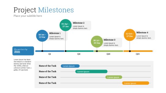 Milestones 6 PowerPoint Infographic pptx design