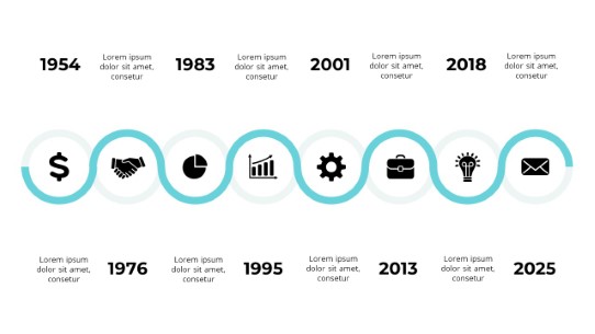 Timelines 2 PowerPoint Infographic pptx design