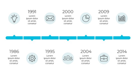 Timelines 45 PowerPoint Infographic pptx design