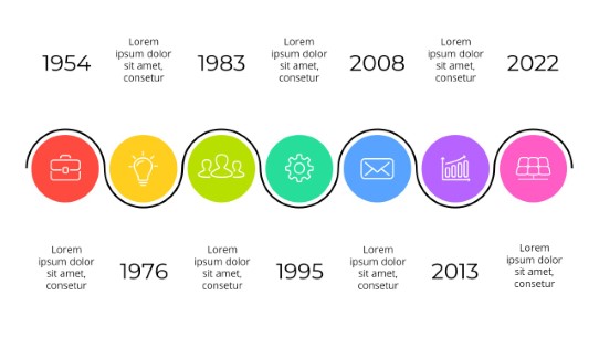 Timelines 8 PowerPoint Infographic pptx design
