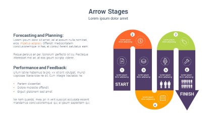 Arrow Path 013 PowerPoint Infographic pptx design