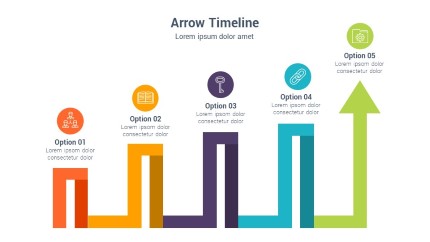 Arrow Snake 030 PowerPoint Infographic pptx design