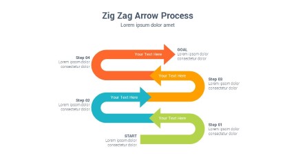 Zigzag Arrow 046 PowerPoint Infographic pptx design
