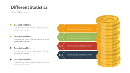 Coin Stack Infographic Layout PowerPoint Infographic pptx design