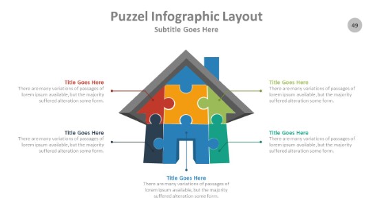 Puzzle 049 PowerPoint Infographic pptx design
