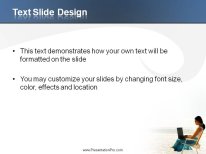 Working Remotely PowerPoint Template text slide design